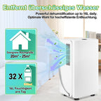 Cosmo Go Luftentfeuchter 16L mit Timerfunktion, Wäschetrockungsfunktion, Abtaufunktion
