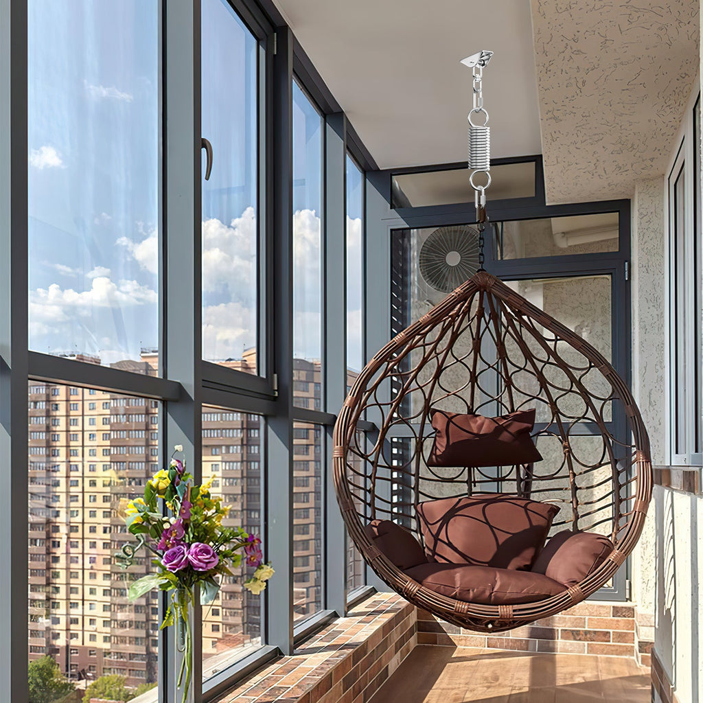 Cosmo Go 2 Stück Deckenhaken Edelstahl Schwingfeder