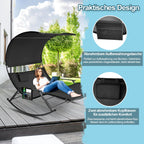 Cosmo Go Doppelliege Sonnenliege mit Sonnendach Outdoor