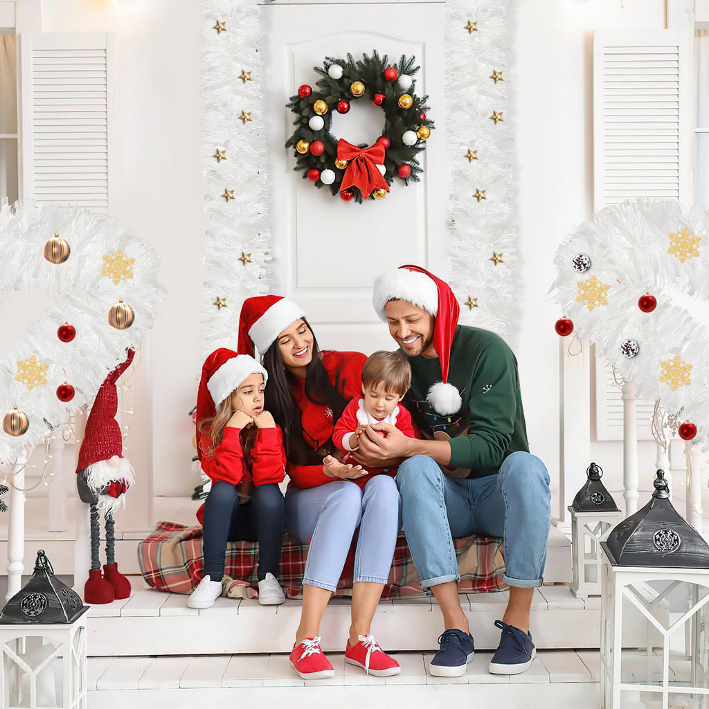 Cosmo Go Weihnachtsgirlande Girlande Weiß 2M 6 Stück