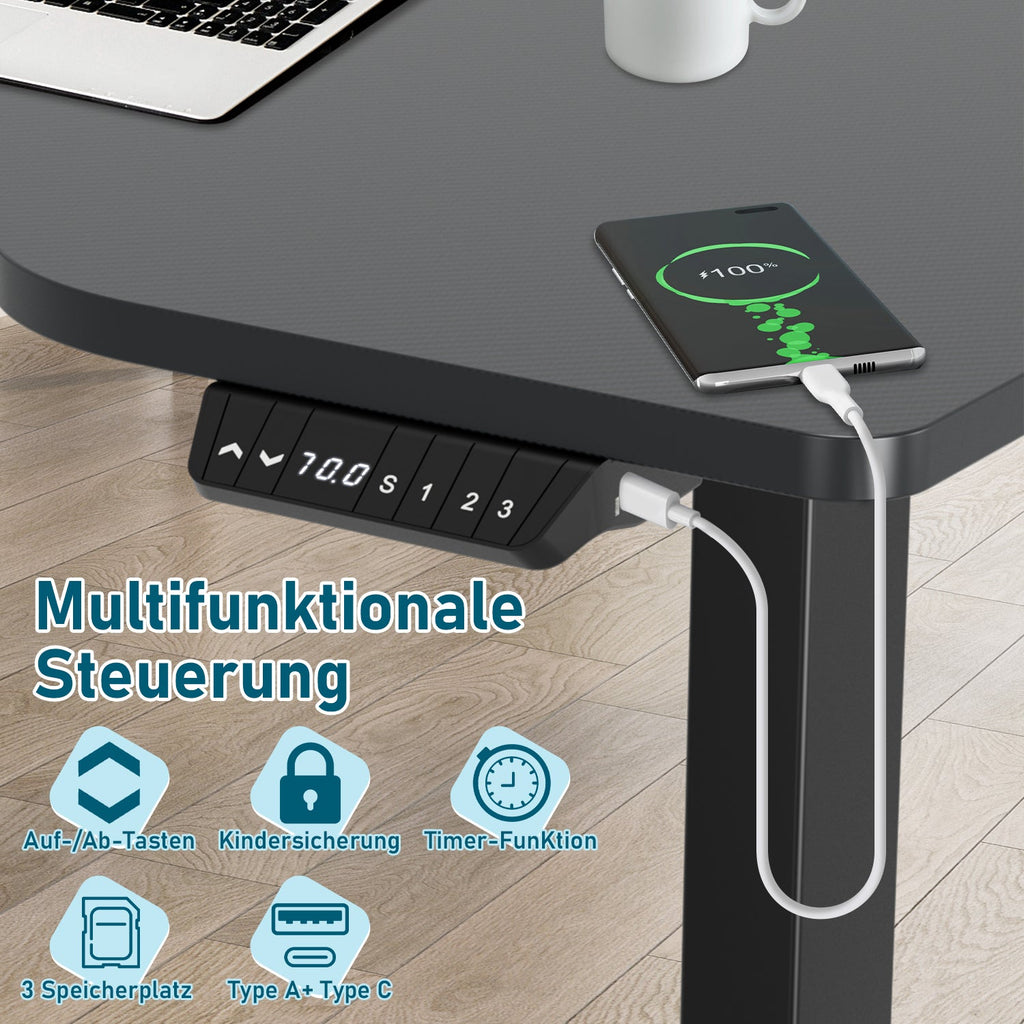 Cosmo Go Schreibtisch Höhenverstellbar Elektrisch Computertisch