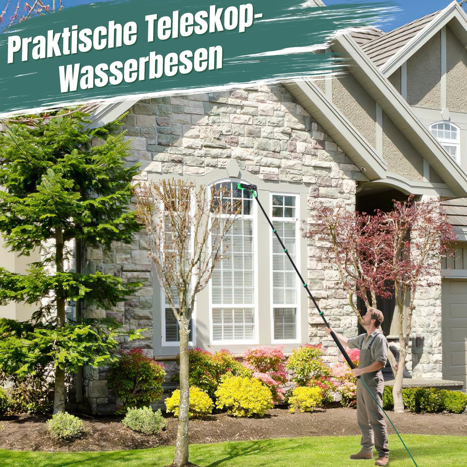 Cosmo Go Teleskop Waschbürste mit Teleskopstiel 3.6m/4.8m