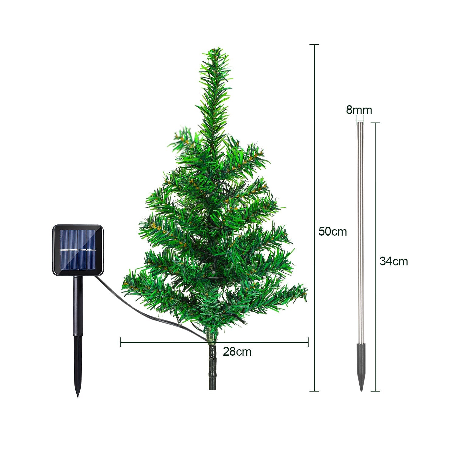 Cosmo Go LED Solar Weihnachtsbaum Weihnachtsdeko 4/8 PCS