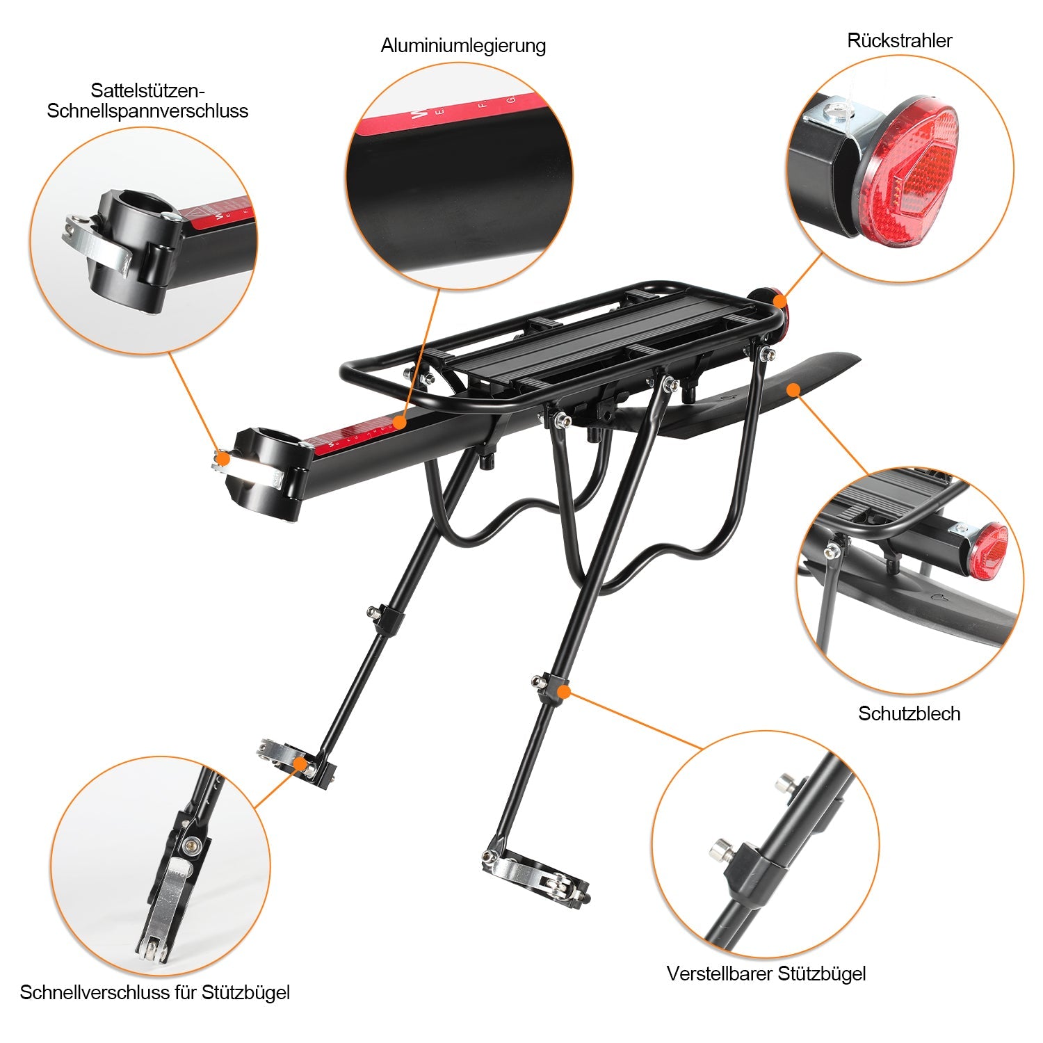 Cosmo Go Fahrrad Gepäckträger Universal für 24-29 Zoll