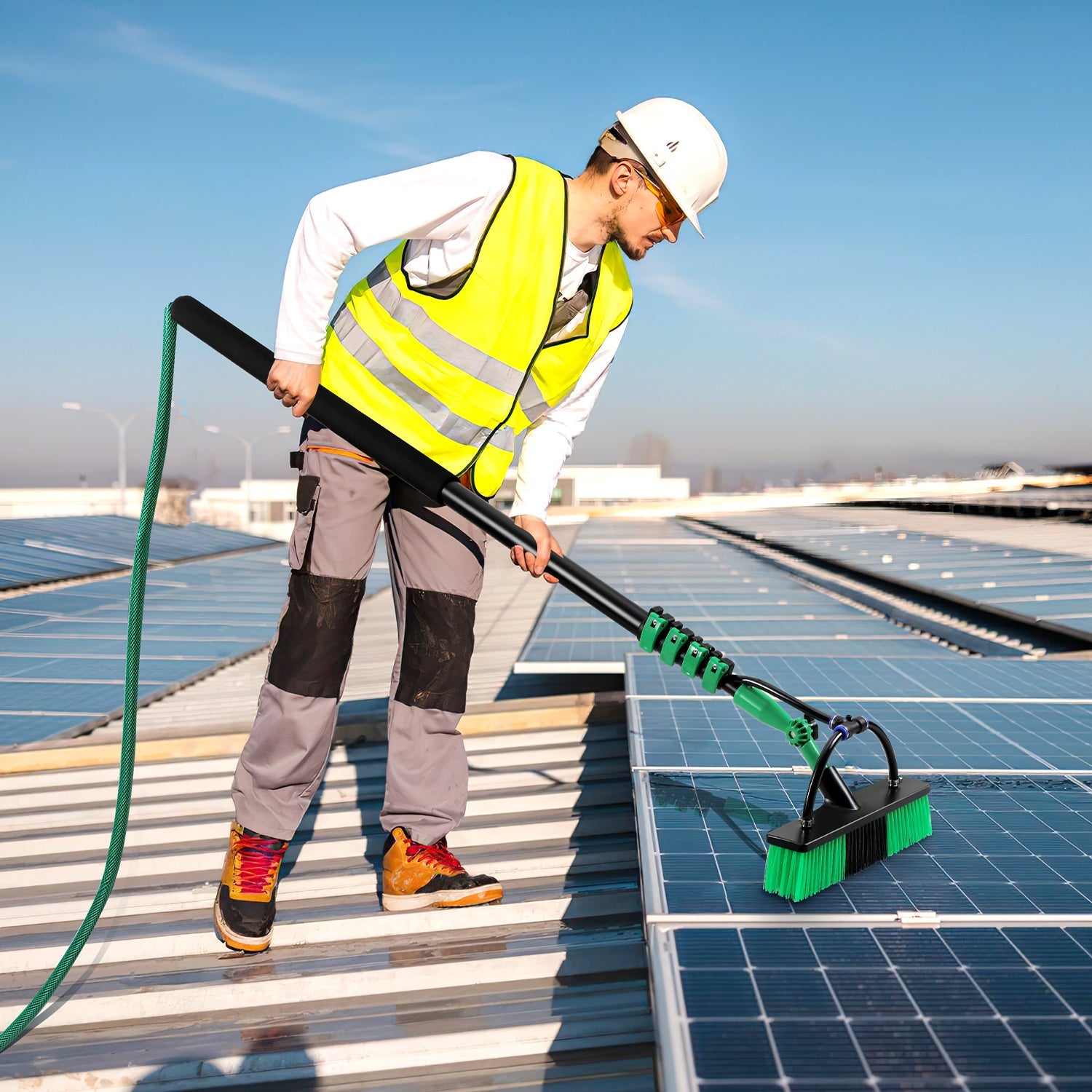 Cosmo Go Teleskop Waschbürste mit Teleskopstiel 3.6m/4.8m