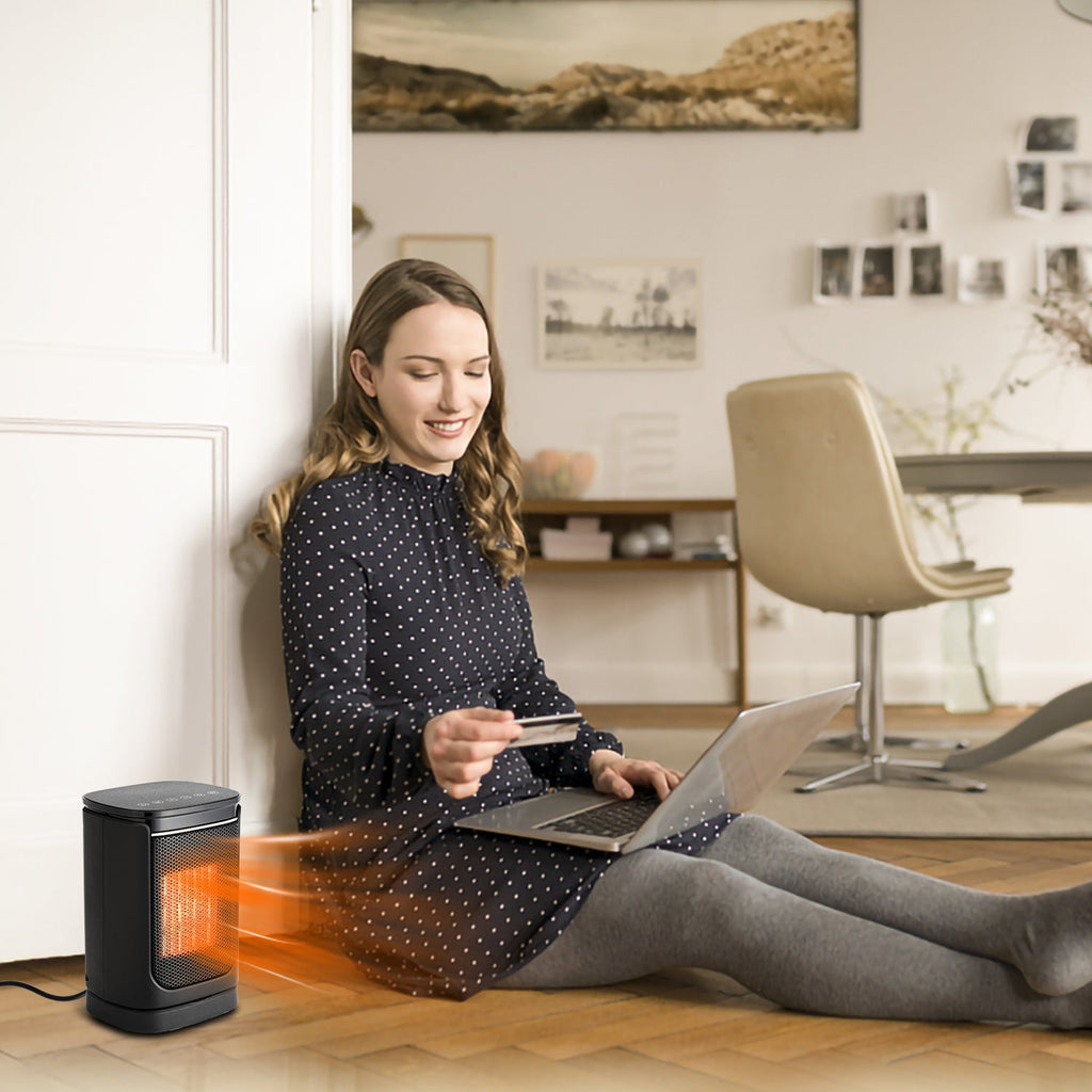 Cosmo Go 1500W Keramik Heizlüfter mit Fernbedienung