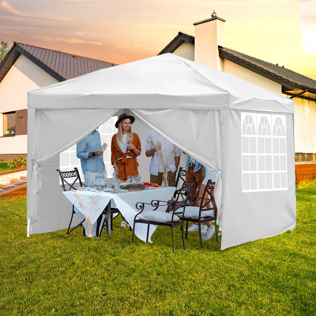 Cosmo Go Pop-Up Pavillon Gazebo 3x3m mit Seiten