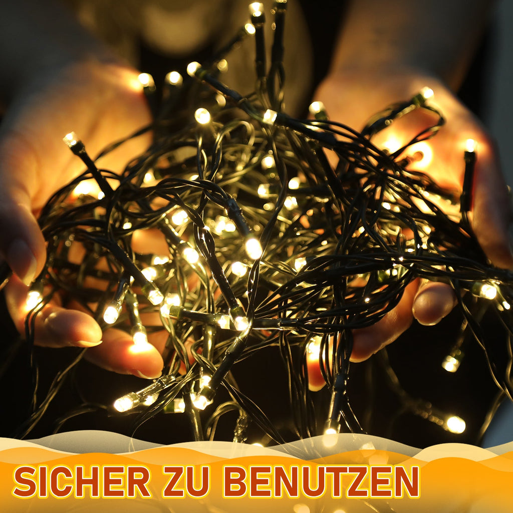 Cosmo Go LED Christbaumbeleuchtung mit Ring 280 LEDs Warmweiß IP44