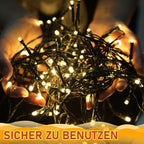 Cosmo Go LED Christbaumbeleuchtung mit Ring 280 LEDs Warmweiß IP44