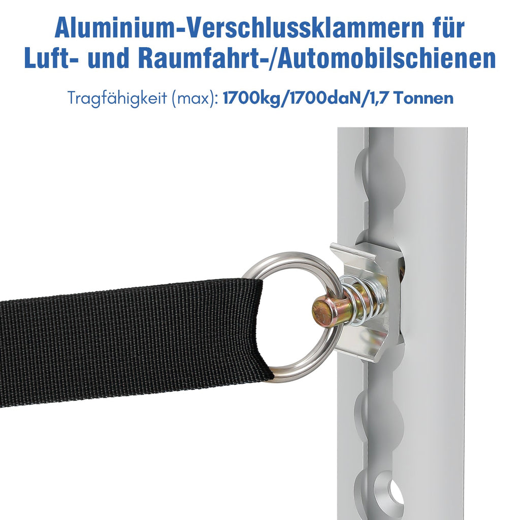 Cosmo Go Airlineschiene 4x 1m Aluminium für Wohnmobile und LKW