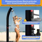 Cosmo Go 20L Solardusche Curve mit Regenduschkopf und Schutzhaube
