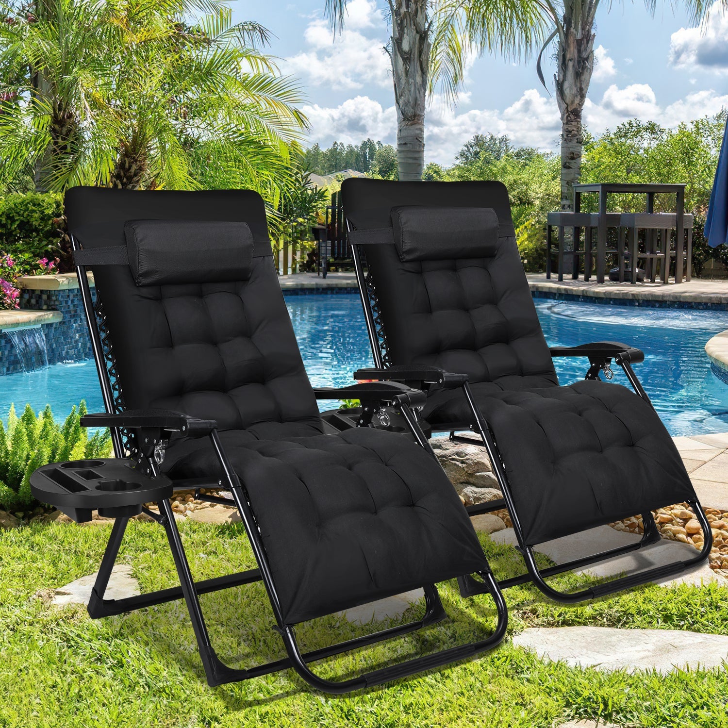 Cosmo Go Sonnenliege Klappbar Liegestuhl bis 200kg