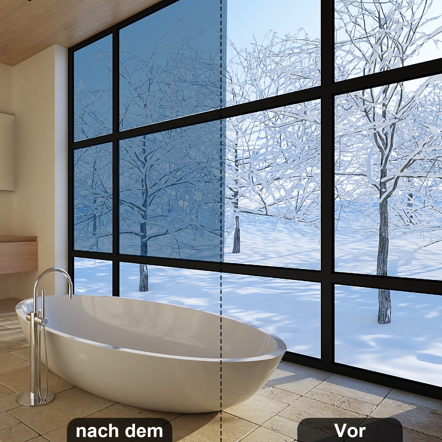 Cosmo Go Fensterfolie Sichtschutzfolie Selbstklebend