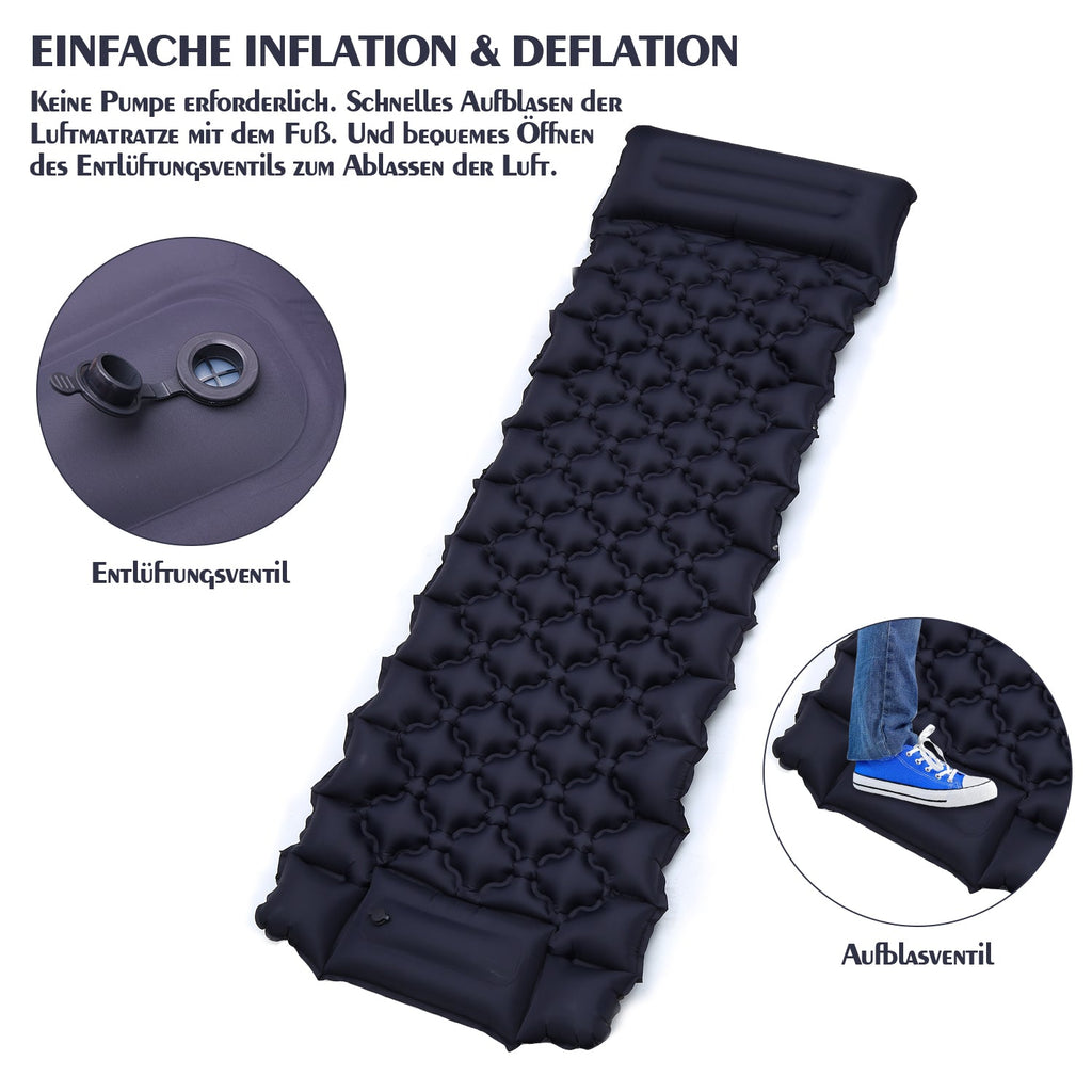 Cosmo Go Schlafmatte Camping selbstaufblasend