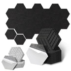 Cosmo Go Akustikplatten Wandpaneele Selbstklebend 12/18 Stück Hexagonal Schlieren