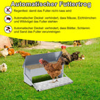 Cosmo Go Futterautomat für hühner Fußpedal selbstöffnender 5kg
