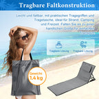 Cosmo Go Strandliegen Tragbar Strandmatte mit Einstellbar Höhe 145cm