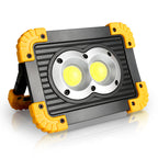 Cosmo Go LED Baustrahler Akku 30W Kaltweiß mit USB Ausgang-Ports