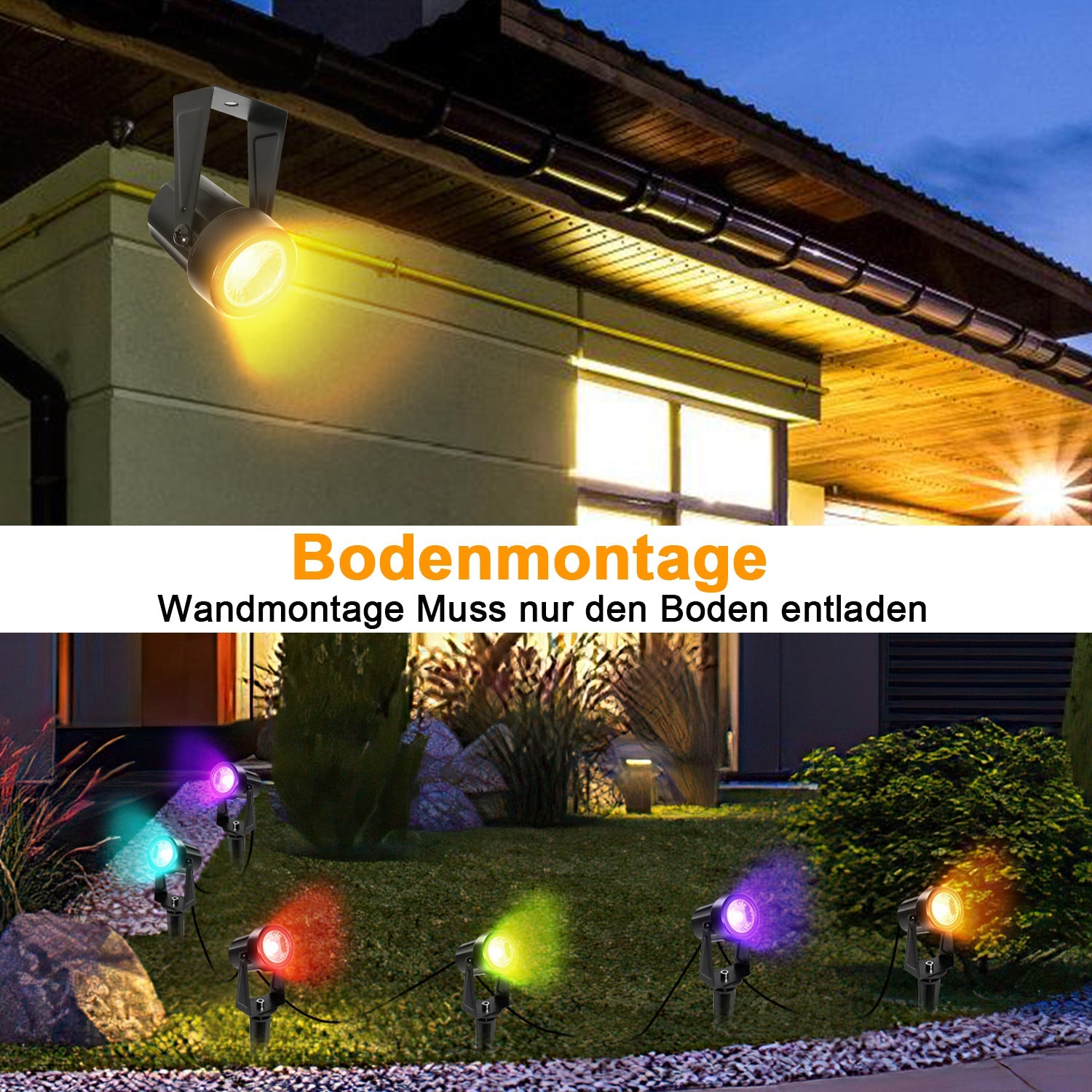 Cosmo Go LED Gartenbeleuchtung RGB 6er Set