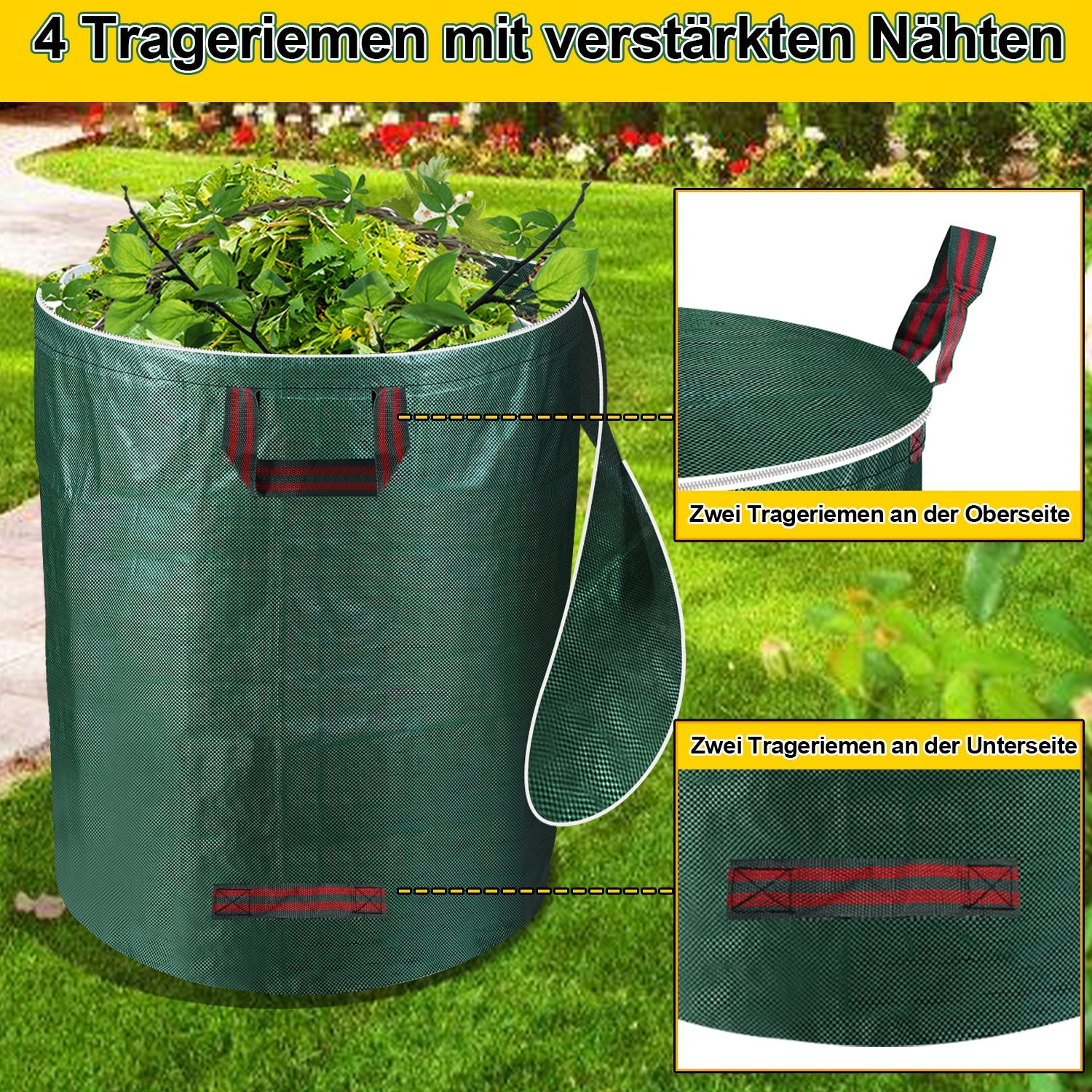 Cosmo Go Gartenabfallsack Gartensack 272L mit Deckel