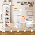 Cosmo Go 6 Ebenen Schuhboxen Aufbewahrungsbox Stapelbar