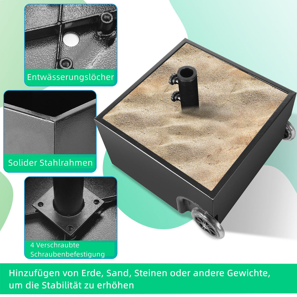 Cosmo Go Sonnenschirmständer Schirmständer mit Rollen