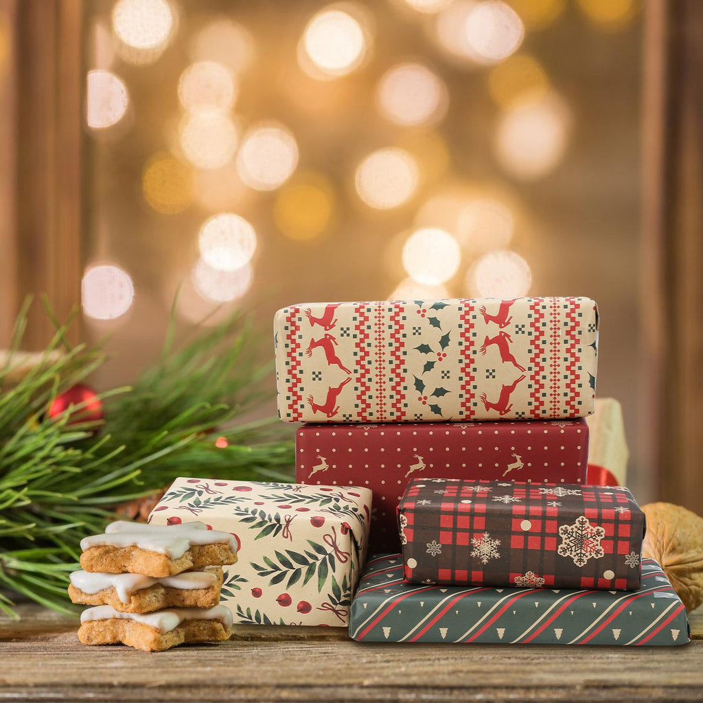 Cosmo Go Geschenkpapier Weihnachtspapier 70 * 50 cm