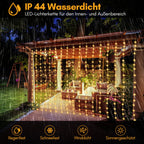 Cosmo Go LED Lichtervorhang 3x3m/3x6m Warmweiß/Farbe