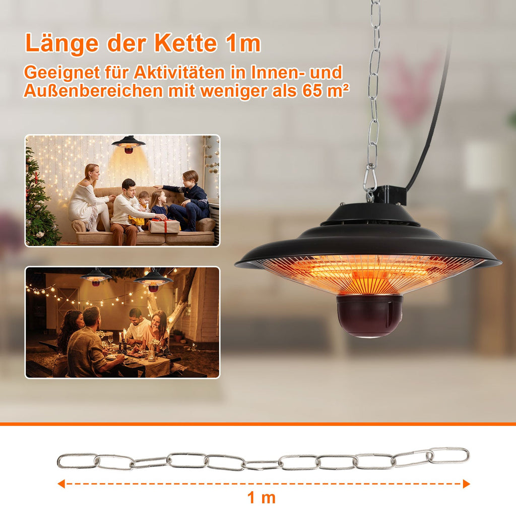 Cosmo Go Heizstrahler Infrarot 2000W Deckenheizstrahler