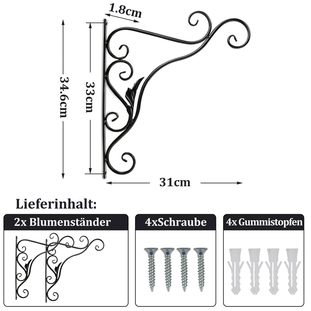 Cosmo Go 2x Blumenampel Wandhalterung