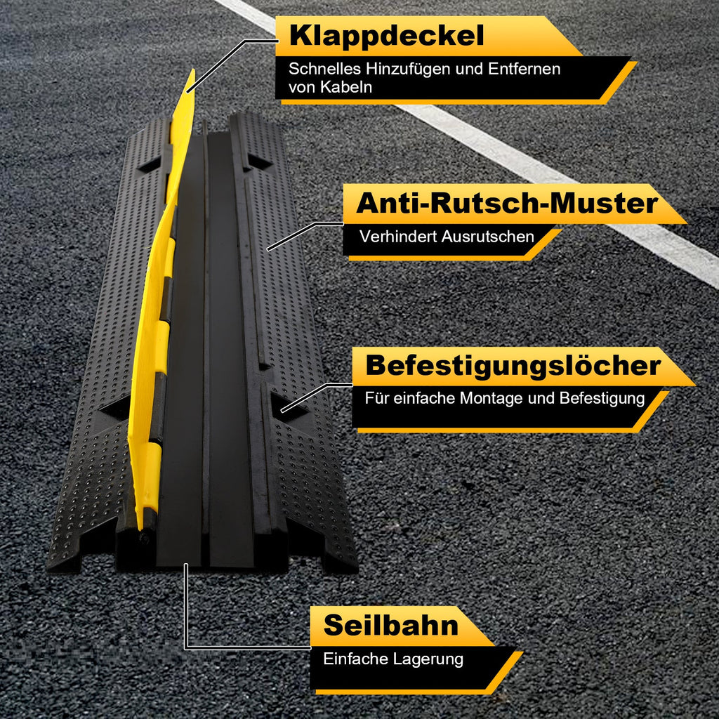 Cosmo Go Kabelschutzmatte Kabelbrücke 3 Stück