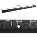 Cosmo Go Airlineschiene 4x 1m Aluminium für Wohnmobile und LKW Schwarz