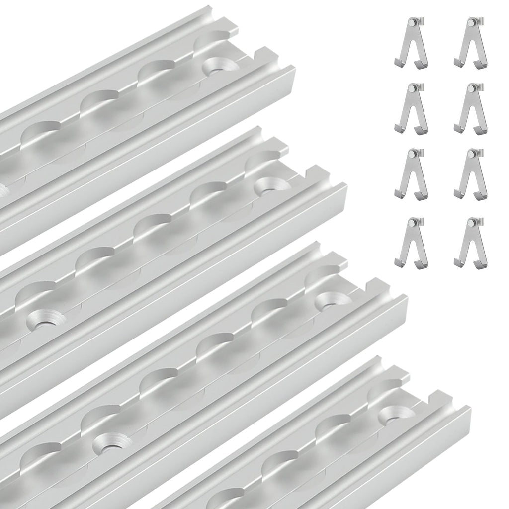 Cosmo Go Airlineschiene 4x 1m Aluminium mit 8 Doppelhaken