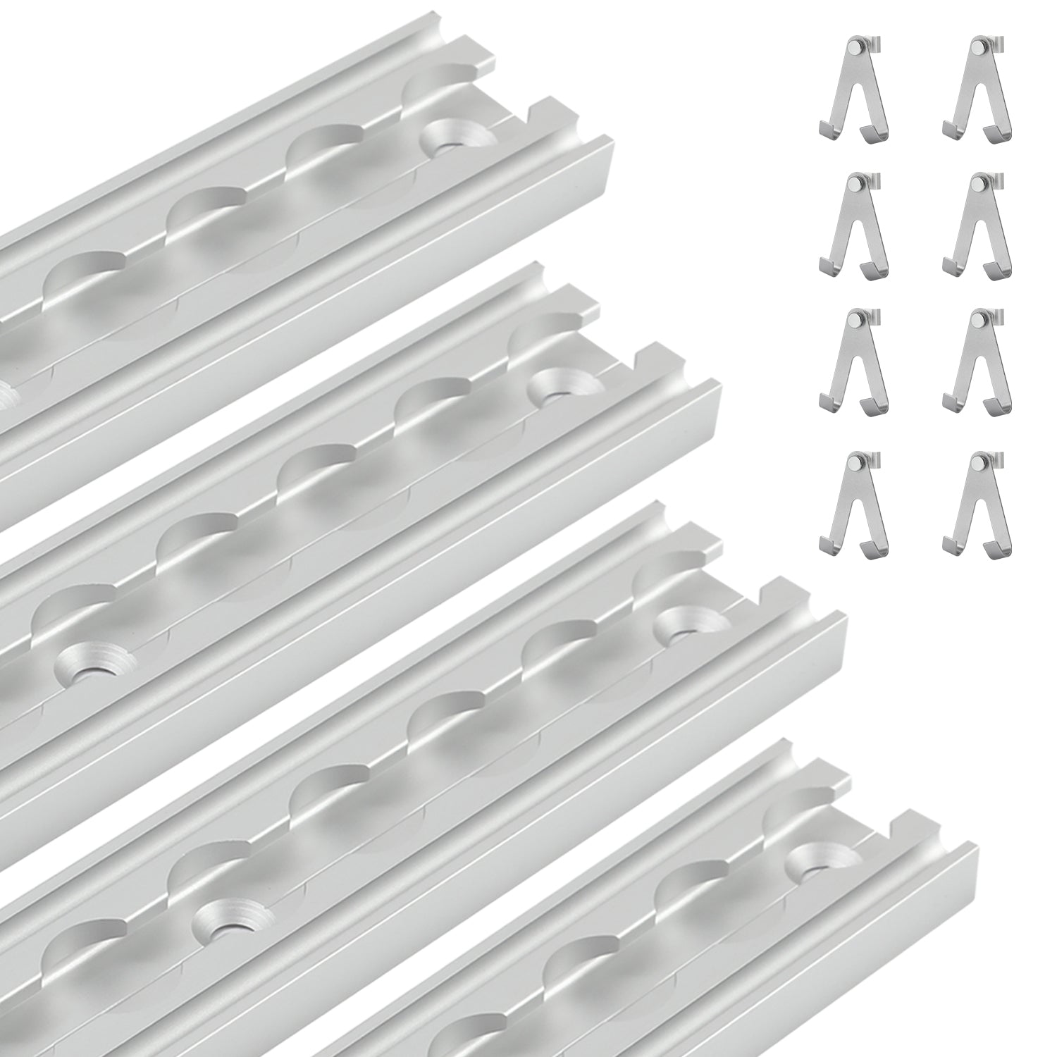 Cosmo Go Airlineschiene 4x 1m Aluminium mit 8 Doppelhaken