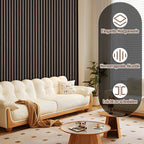 Cosmo Go Akustikpaneele Holz Halbrund Wandpaneele 120x60cm