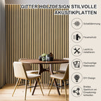 Cosmo Go Akustikpaneele Holz Wandpaneele 120x60cm