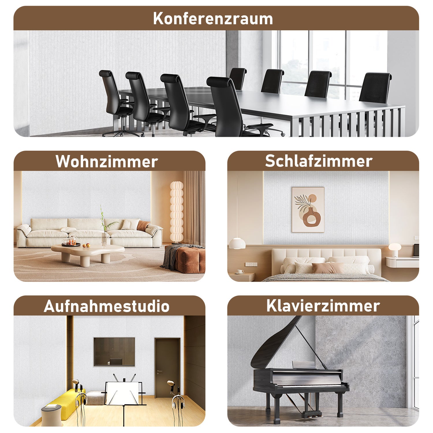 Cosmo Go Akustikplatten Wandakustik 120x60cm 4/8x