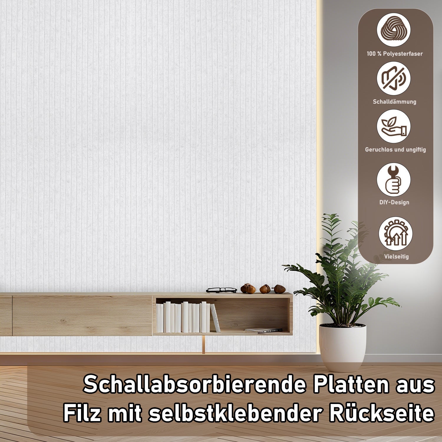 Cosmo Go Akustikplatten Wandakustik 120x60cm 4/8x