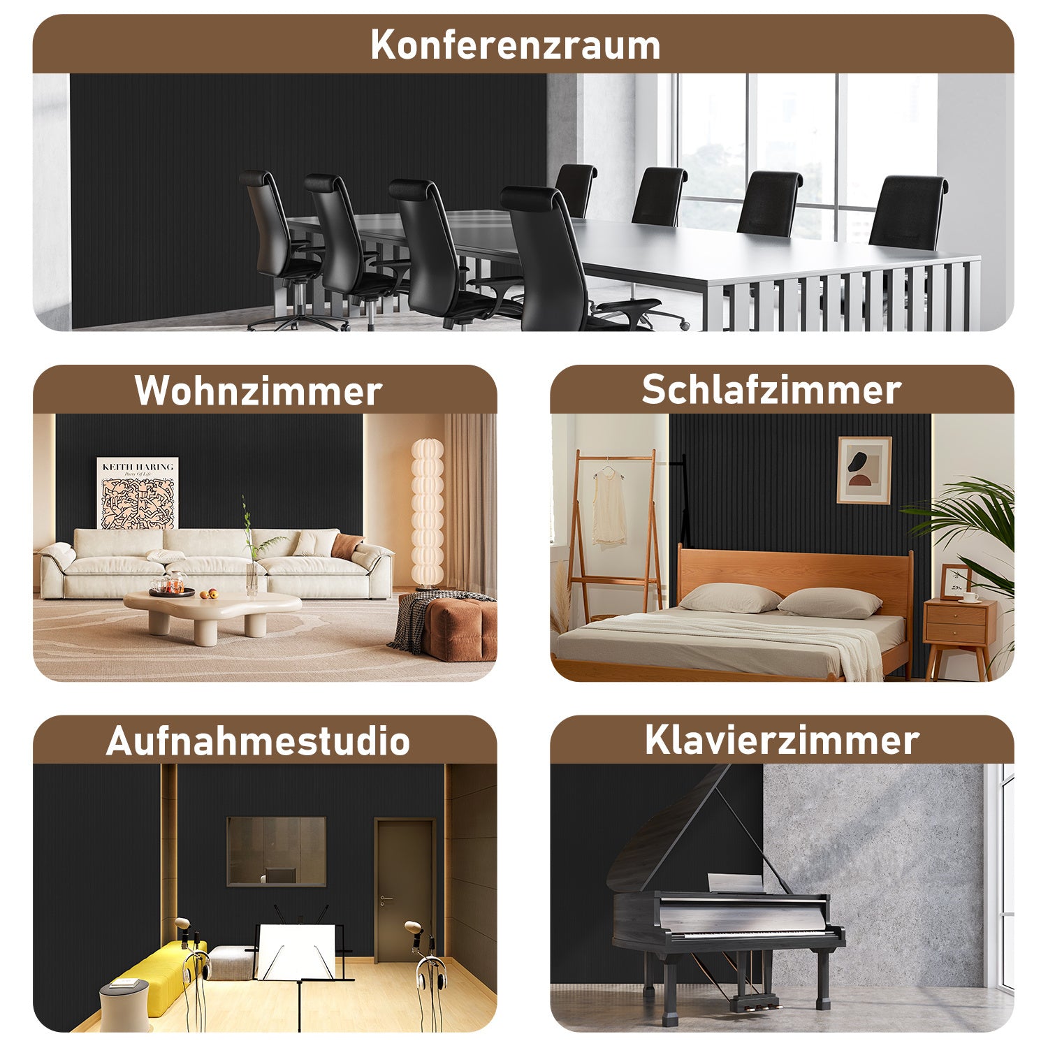 Cosmo Go Akustikplatten Wandakustik 120x60cm 4/8x