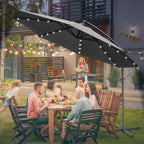 Cosmo Go Ampelschirm 3m/3.5m mit Solar LED