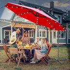 Cosmo Go Ampelschirm 3m/3.5m mit Solar LED