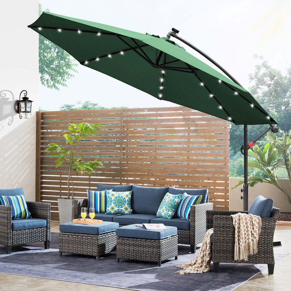 Cosmo Go Ampelschirm 3m/3.5m mit Solar LED