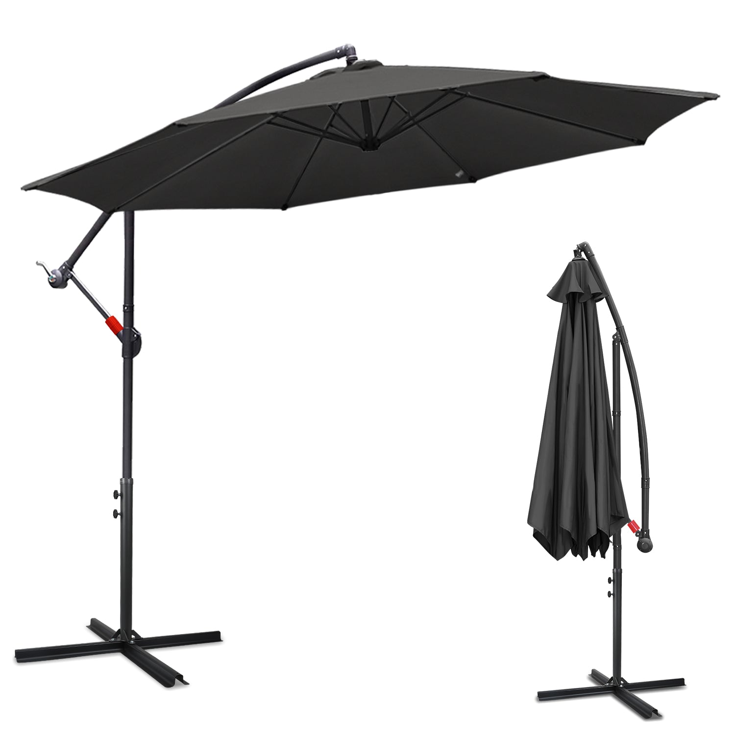 Cosmo Go Ampelschirm Ø3.5m Ø3m Garten