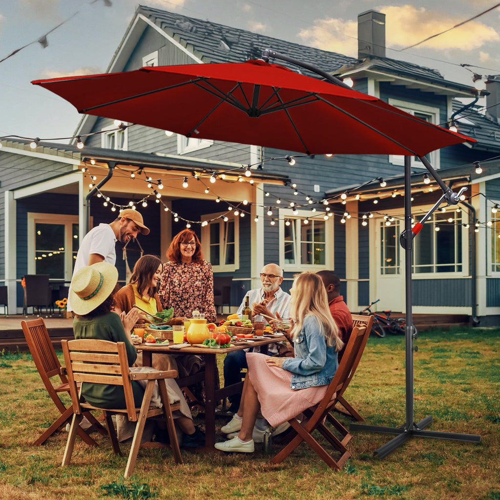 Cosmo Go Ampelschirm Ø3.5m Ø3m Garten