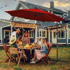 Cosmo Go Ampelschirm Ø3.5m Ø3m Garten