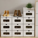 Cosmo Go Aufbewahrungsboxen Pappe mit Sichtfenster & Schublade 10er Set