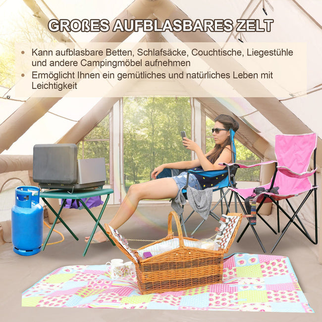 Cosmo Go Aufblasbares Campingzelt mit Dachfenster 12㎡ Main Image