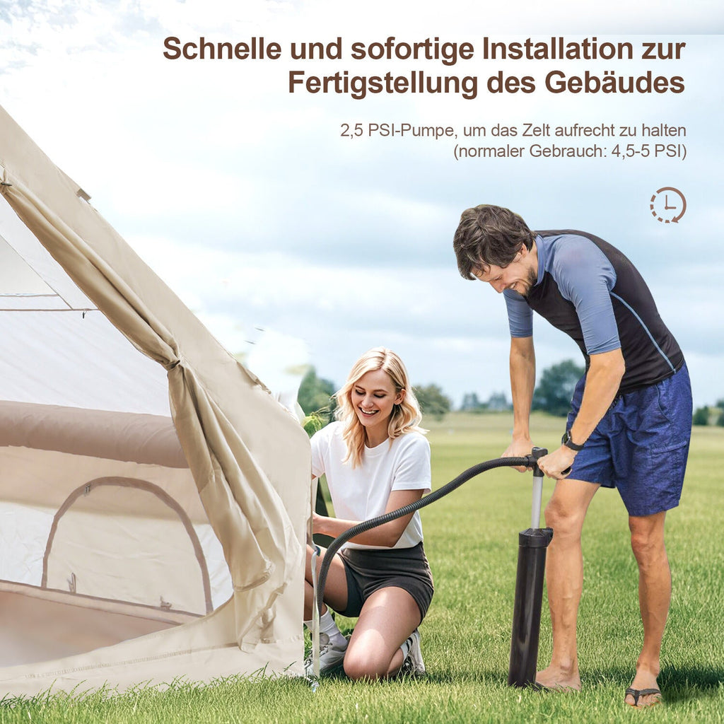 Cosmo Go Aufblasbares Campingzelt mit Dachfenster 12㎡