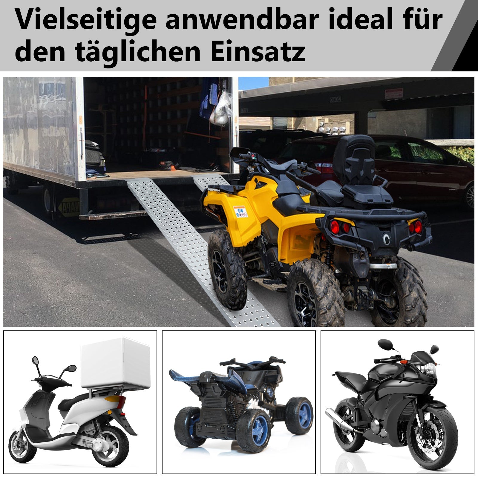 Cosmo Go 2X Auffahrrampe Verladerampe verzinkter Stahl 160cm