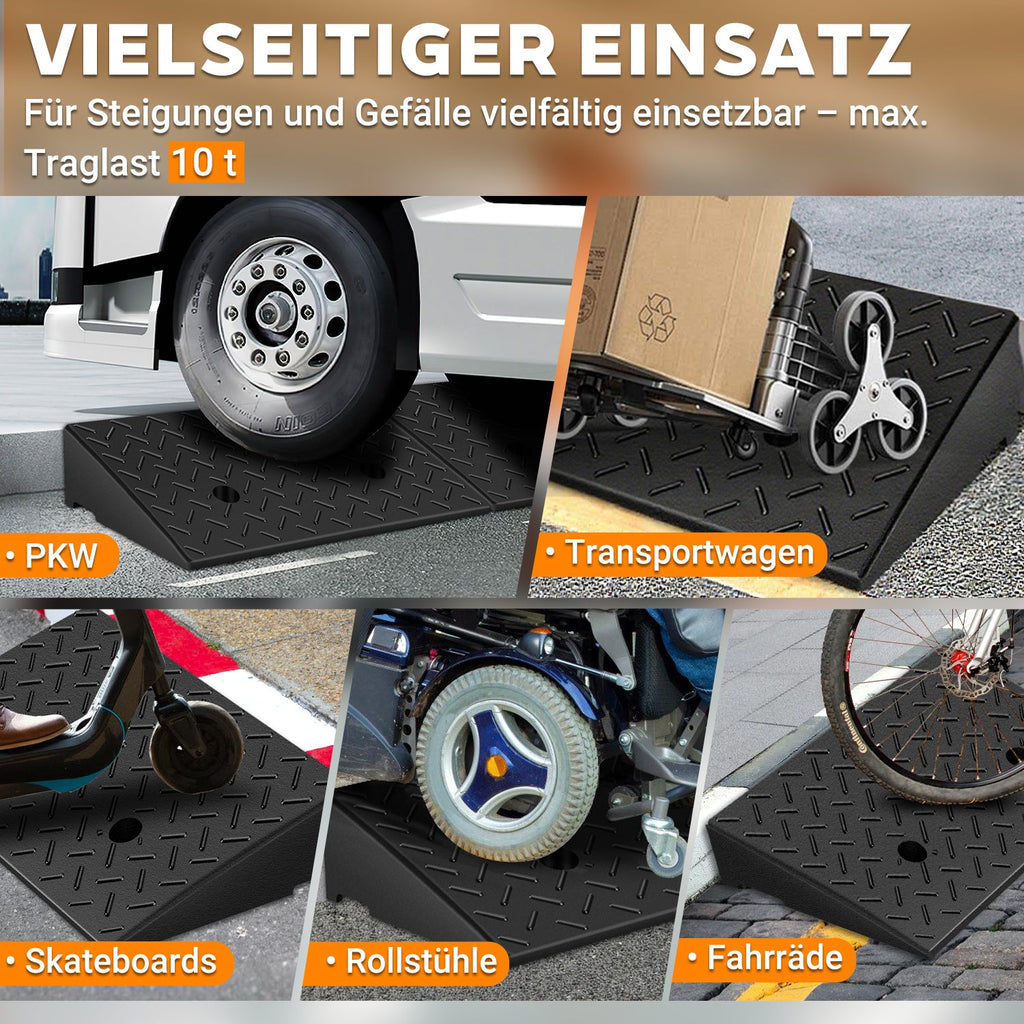 Cosmo Go 2x Auffahrrampe Fahrzeugrampe bis 10T